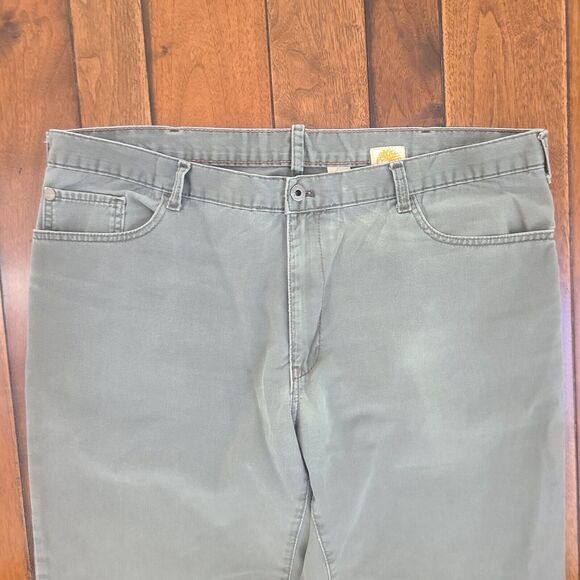 Timberland Relaxed Straight Fit Pants Jeans Men’s 40x32 Army Green Denim - Picture 3 of 13
